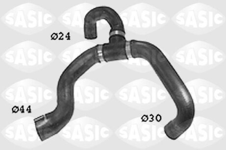 Шланг гумовий сист. охолоджен. SASIC SWH6661