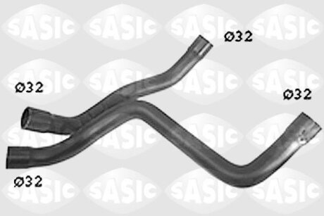 Шланг гумовий сист. охолоджен. SASIC SWH6835