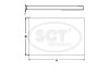 Фильтр салона Mitsubishi Lancer 1.5-2.0 (08-)/Outlander 2.0-3.0 (06-)/ASX 1.6-2.0 (10-)/Citroen C4 1.6 (12-) (SA 1182) SCT SCT Germany SA1182 (фото 3)