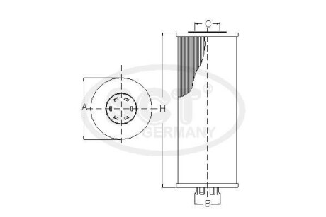 Фільтр масляний OPEL Tigra Twin-Top 1.4 16V (04-) (SH 446 P) SCT SCT Germany SH446P