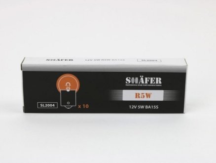 Лампа розжарення 12V 5W R5W BA15S SHAFER SL2004