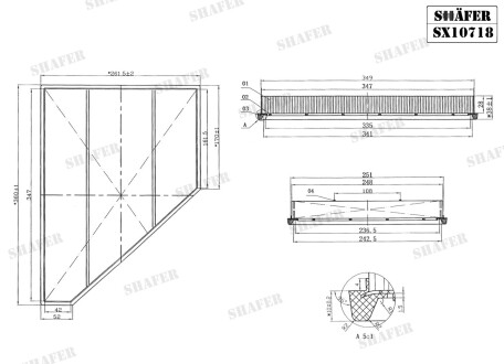Фильтр воздушный Buick Enclave, Cadillac XT5, XT6, Chevrolet Blazer, Traverse, GMC Acadia SHAFER SX10718