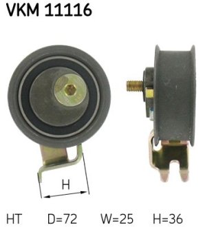 Ролик модуля натяжителя ремня SKF VKM 11116