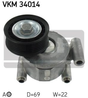 Роликовый модуль натяжителя ремня SKF VKM 34014