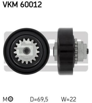 Ролик натягувача SKF VKM60012