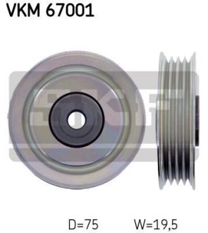 Ролик паразитний DAIHATSU Be-Go/Sirion/Terios "1,3L "00>> SKF VKM 67001