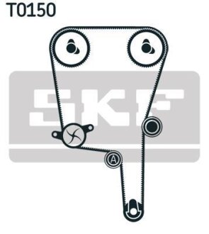 Комплект ГРМ (ремінь + ролик) SKF VKMA01114