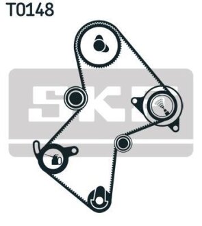Комплект ГРМ (ремінь + ролик) SKF VKMA06125