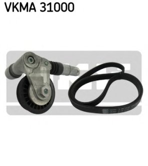 Роликовый модуль натяжителя ремня (ролик, ремень) SKF VKMA 31000