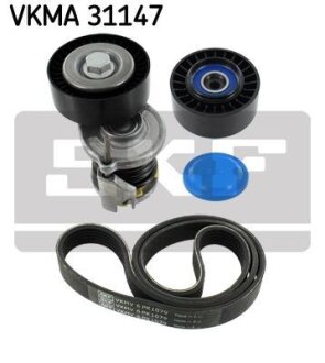 К-т,поліклиновий пас+натягувач SKF VKMA31147