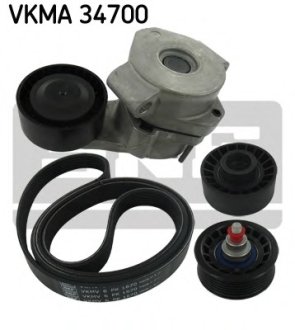 Роликовый модуль натяжителя ремня (ролик, ремень) SKF VKMA 34700