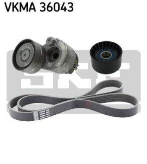 Комплект ремня ГРМ SKF VKMA 36043