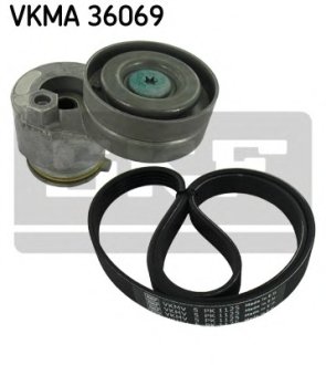 Роликовый модуль натяжителя ремня (ролик, ремень) SKF VKMA 36069