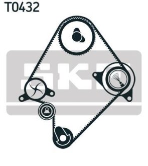 Комплект ГРМ (ремінь + ролик) SKF VKMA94009