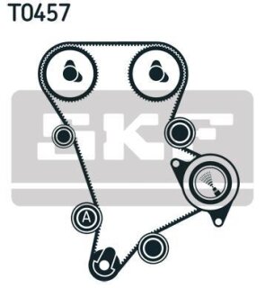 Комплект ГРМ (ремінь + ролик) SKF VKMA94509