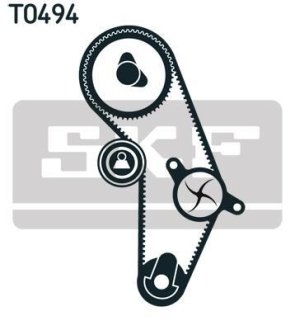 Ремкомплект ГРМ MITSUBISHI Carisma/Colt/Lancer "1,6 "95-06 SKF VKMA 95623