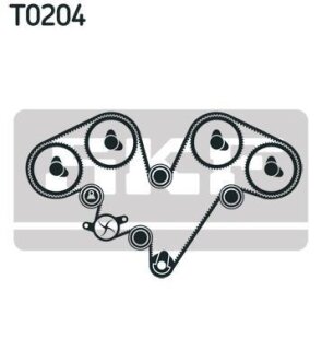 Комплект ГРМ (ремінь + ролик) SKF VKMC039022