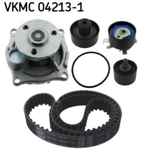 Комплект ГРМ, пас+ролик+помпа SKF VKMC042131