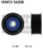 Натяжной ролик поликлинового ремня SKF VKMCV 56008 (фото 1)