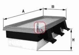 Фильтр воздушный RENAULT "1,9 "97>> SOFIMA S1410A