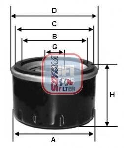 Фільтр масляний SOFIMA S3596R