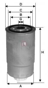 Фільтр паливний SOFIMA S 4011 NR