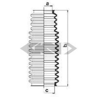 Пильник рульової рейки SPIDAN 83714