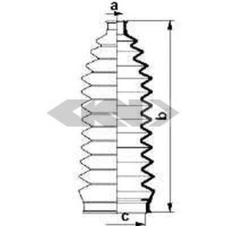 Пильник рульової рейки SPIDAN 83909