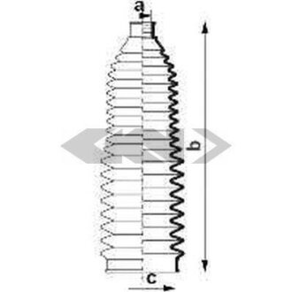 Пильник рульової рейки SPIDAN 83921
