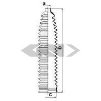Пильник рульової рейки SPIDAN 83993