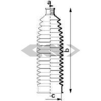 Пильник рульової рейки SPIDAN 84012