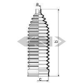 Пильник рульової рейки SPIDAN 84021
