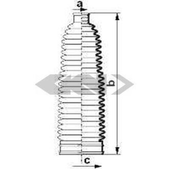 Пильник рульової рейки SPIDAN 84084