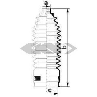 Пильник рульової рейки SPIDAN 84088