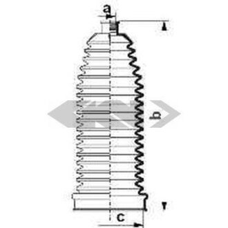 Пильник рульової рейки SPIDAN 84093