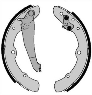 Тормозные колодки барабанные STARLINE BC 00150