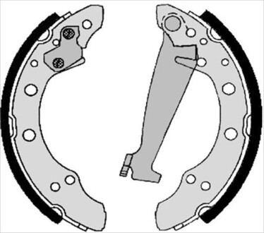 Тормозные колодки барабанные STARLINE BC 04100