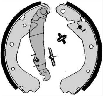 Гальмівні колодки барабанні STARLINE BC 04660