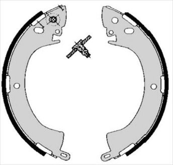 Тормозные колодки барабанные STARLINE BC 05240