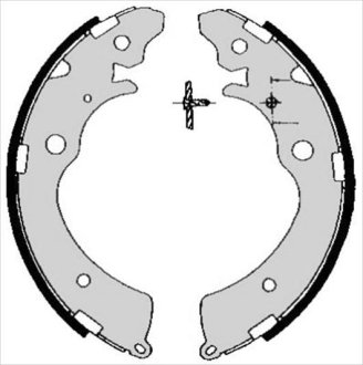 Тормозные колодки барабанные STARLINE BC 05690