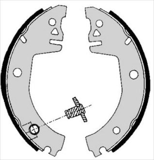 Тормозные колодки барабанные STARLINE BC 05780