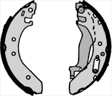 Тормозные колодки барабанні STARLINE BC 06040
