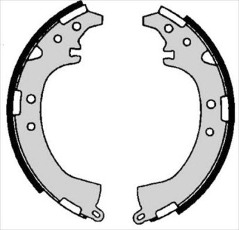 Тормозные колодки барабанные STARLINE BC 06680