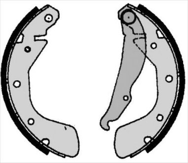 Тормозные колодки барабанные, к STARLINE BC06800