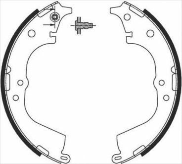 Тормозные колодки барабанные STARLINE BC 07225