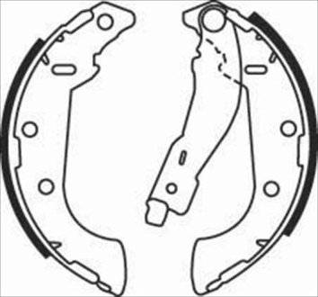 Тормозные колодки барабанные STARLINE BC 07500