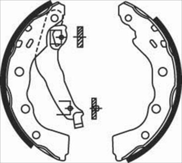 Тормозные колодки барабанні STARLINE BC 07740