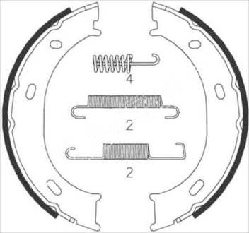 Тормозные колодки барабанные STARLINE BC 07959