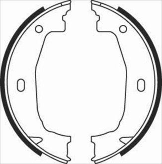 Тормозные колодки барабанные STARLINE BC 08100