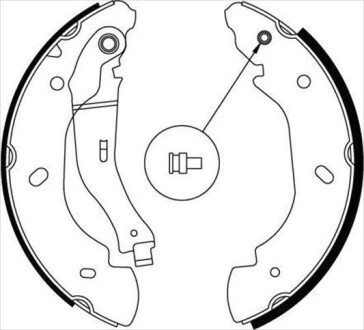 Тормозные колодки барабанные STARLINE BC 08580